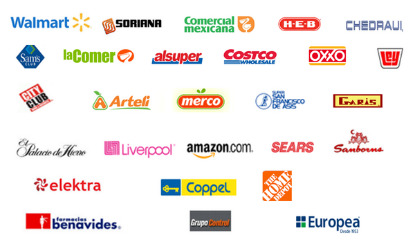 Cadenas Comerciales formatos de cadenas comerciales que procesa Ventario